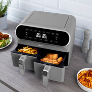 Swan Retro Revive Grey Kettle 4 Slice Toaster & 8L Dual Basket Air Fryer Bundle7