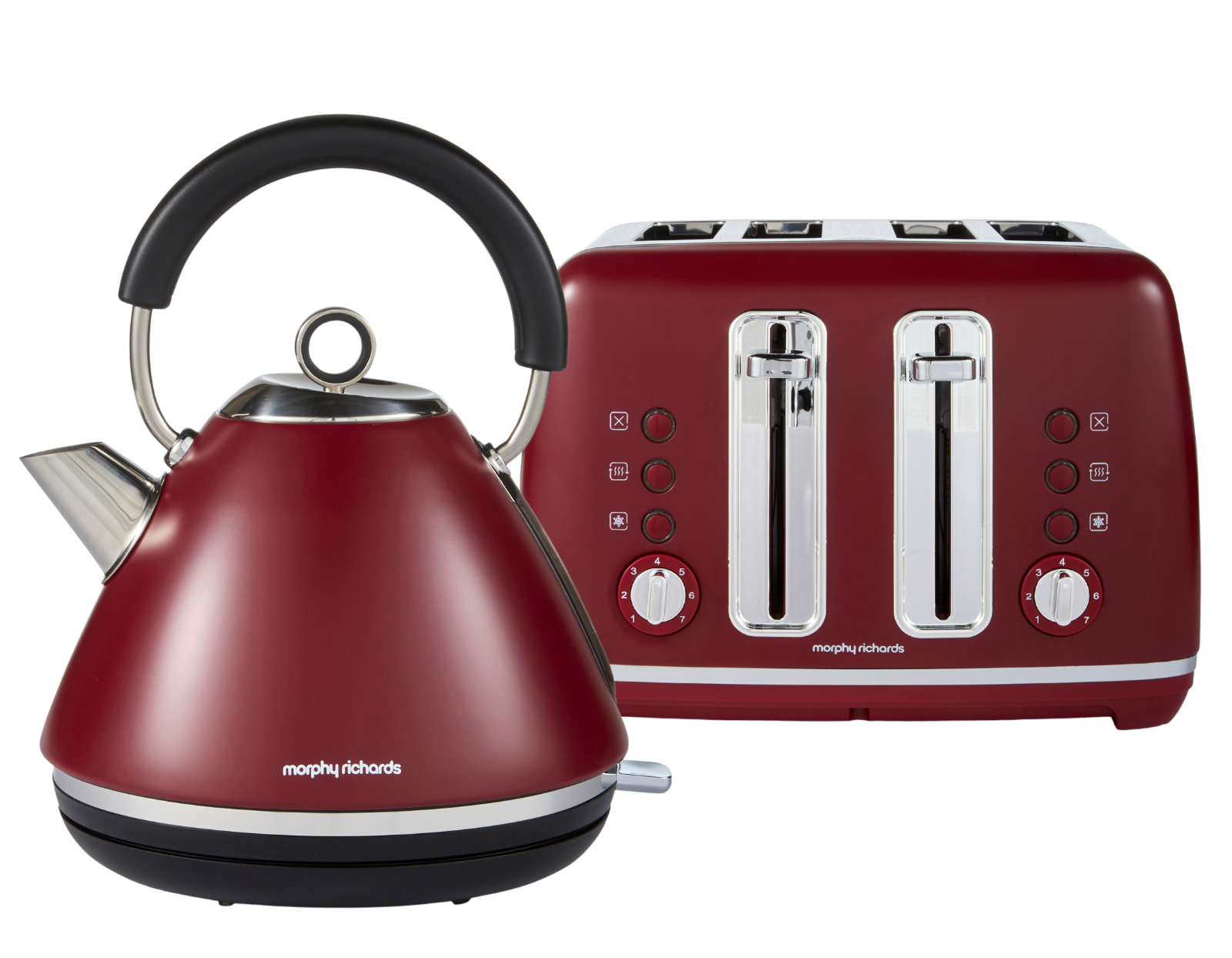 Morphy Richards Accents Rhubarb Kettle & 4 Slice Toaster Bundle Limited Edition0