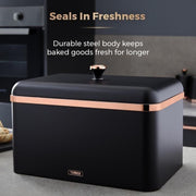 Tower Cavaletto Black Kettle Toaster Microwave Slow Cooker & Kitchen Storage Set12