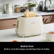 Morphy Richards Hive Cream 1.5L 3KW Kettle & 2 Slice Toaster Matching Set2