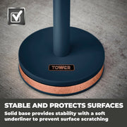 Tower Cavaletto Blue Kettle Toaster Microwave Breadbin Canisters Towel Pole Set20