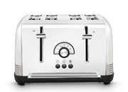 Morphy Richards Venture Retro Silver Pyramid Kettle 100333 & 4 Slice Toaster 240333 Set