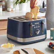 Morphy Richards Illumination Navy Peony 1.7L Jug Kettle & 4 Slice Toaster Set7