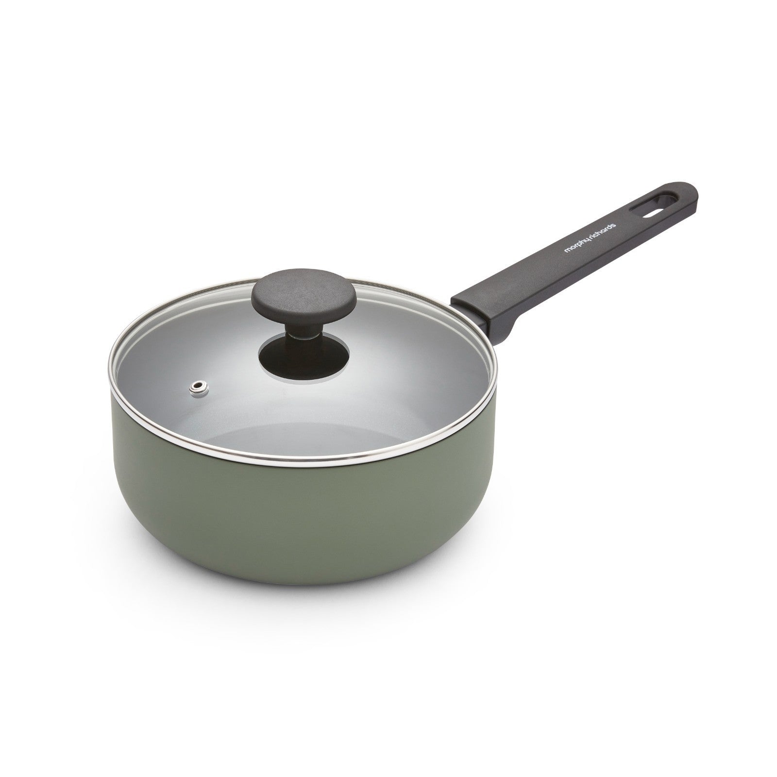 Morphy Richards 3 Piece Pan Set Green Recycled Aluminium Saucepan Set 8590004