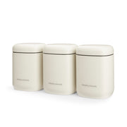 Morphy Richards Tea Coffee Sugar Kitchen Storage Canisters Set of 3 in Cream6