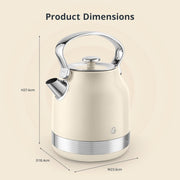 Swan Retro Revive Cream Stovetop Kettle Toaster Microwave Kitchen Bundle Set13