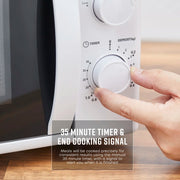 Swan Hexton White Kettle 2 Slice Toaster Microwave SM4420WHT Kitchen Set8