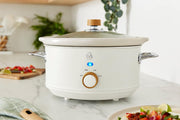Swan Fjord White Jug Kettle Toaster plus Nordic Microwave and Slow Cooker Set4