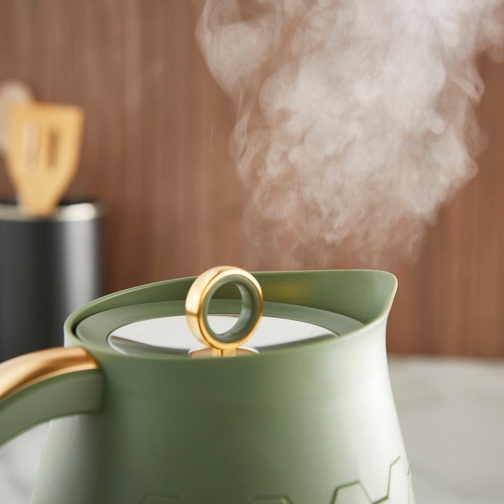 Morphy Richards Cassini Kettle Toaster Microwave Olivine Green Kitchen Bundle11