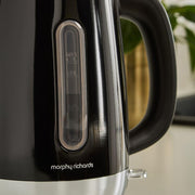 Morphy Richards Equip Black Kettle Toaster Breadbin & Canisters Kitchen Bundle3