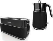 Morphy Richards Black Signature Opulent Jug Kettle & 4 Slice Toaster
