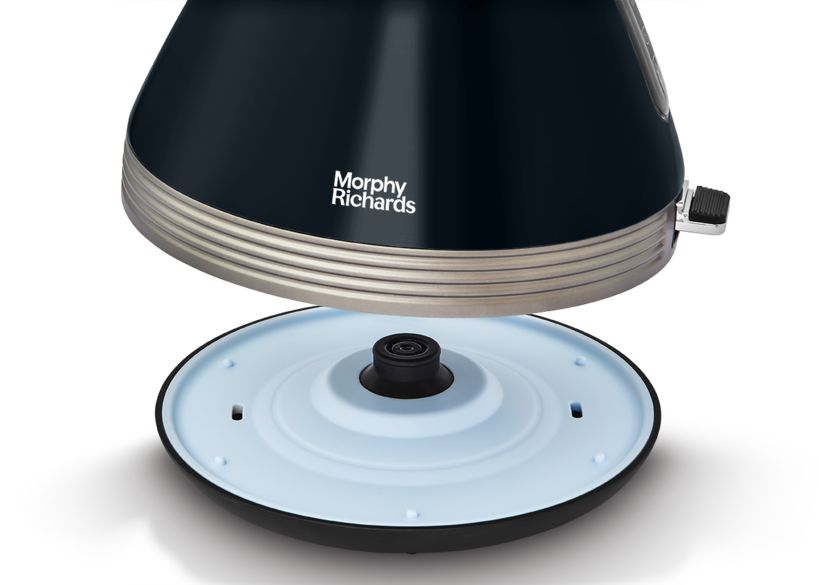 Morphy Richards Venture Retro Onyx Pyramid 1.5L 3KW Kettle in Black 100334