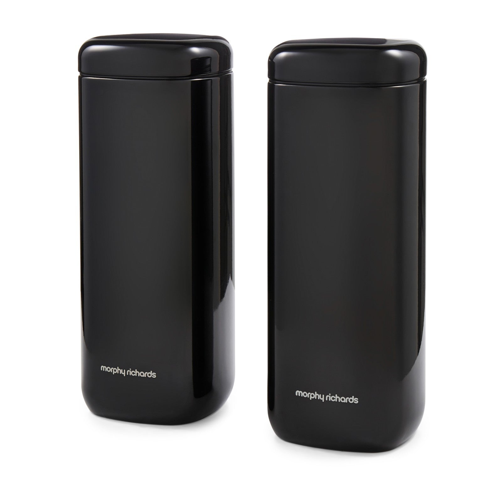 Morphy Richards Equip Kitchen Storage Canisters Set of 2 Large Canisters Black7
