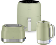 Swan Retro Green Kitchen Set Kettle Toaster & 4.5L Digital Air Fryer Bundle Set0