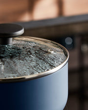 Morphy Richards 3 Piece Pan Set Navy Recycled Aluminium Saucepan Set 8590019