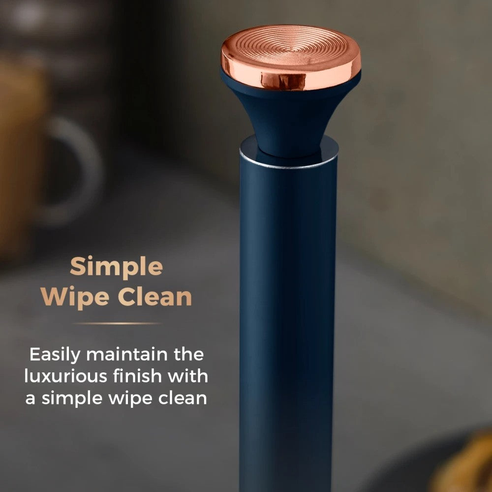 Tower Cavaletto Blue Rose Gold Kettle Toaster Matching Kitchen Storage Set of 87