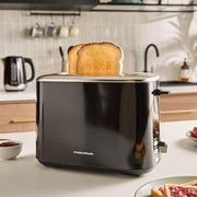 Morphy Richards Equip Black Kettle Toaster Breadbin & Canisters Kitchen Bundle9