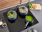 Morphy Richards 3 Piece Pan Set Navy Recycled Aluminium Saucepan Set 8590017