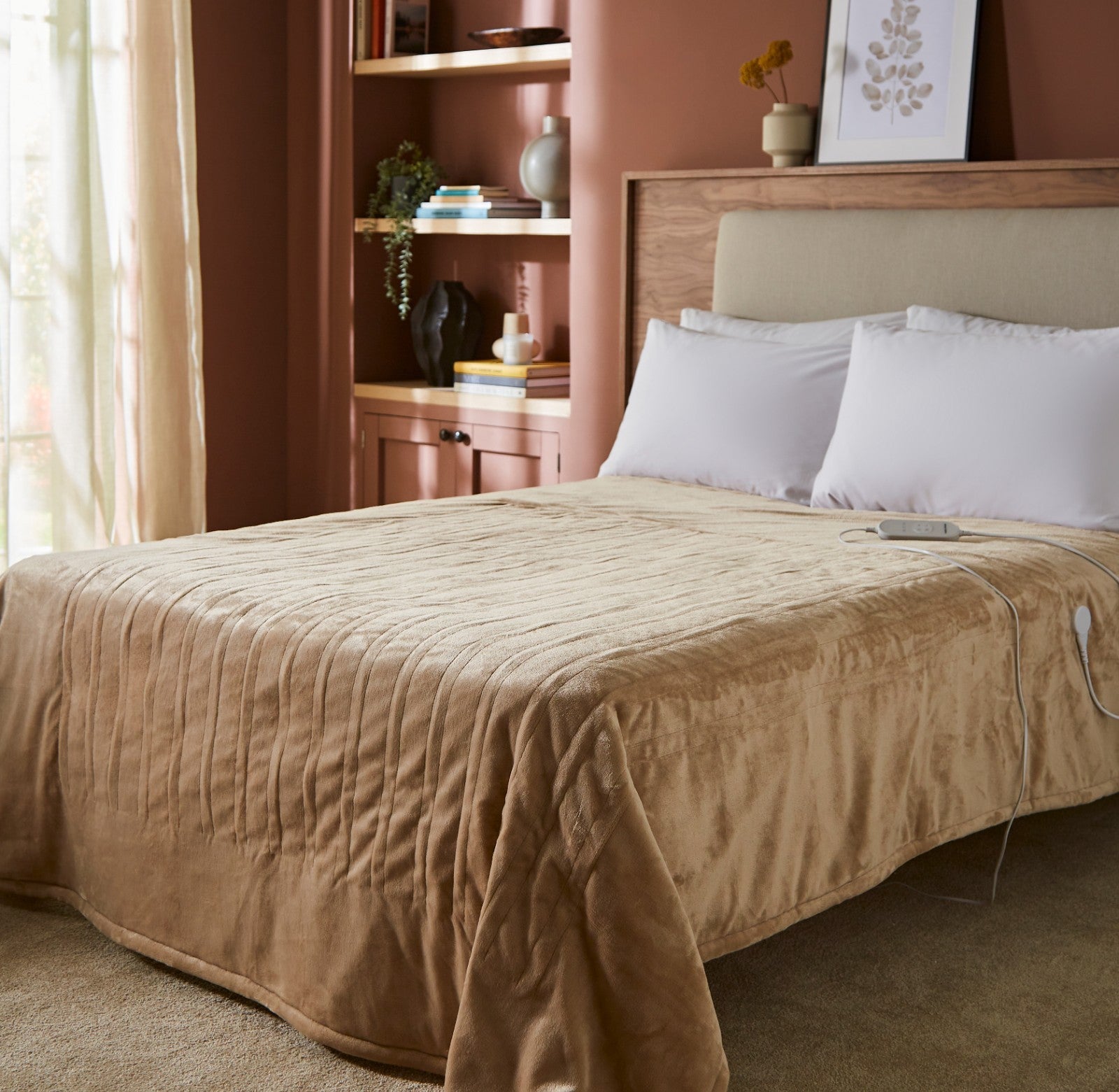 Morphy Richards EverCosy Electric Heated Throw Teddy Fleece Blanket Mocca Small3