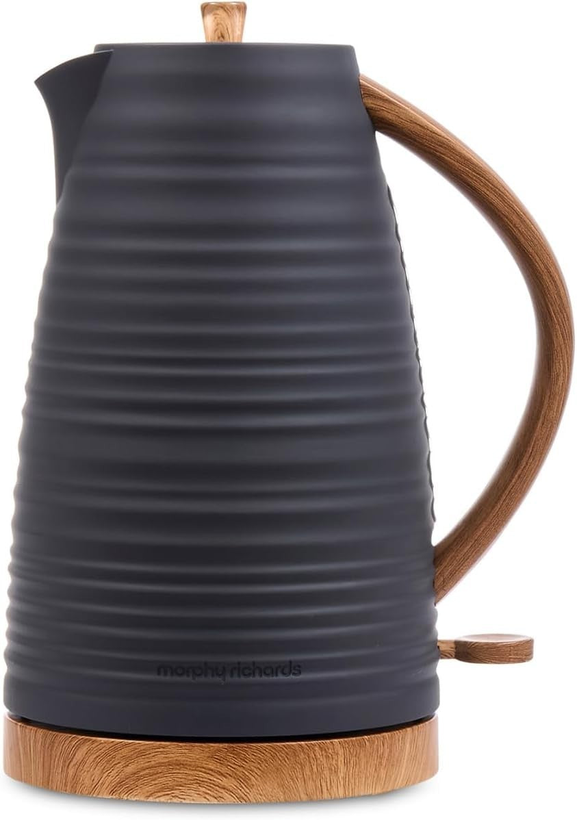 Morphy Richards Clay Flint Grey 1.7L 3kW Rapid Boil Jug Kettle 1031010