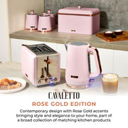 Tower Cavaletto Pink Kettle 2 Slice Toaster Breadbin Canisters Kitchen Set12