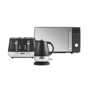 Morphy Richards Cassini Kettle Toaster Microwave Black Matching Kitchen Bundle0
