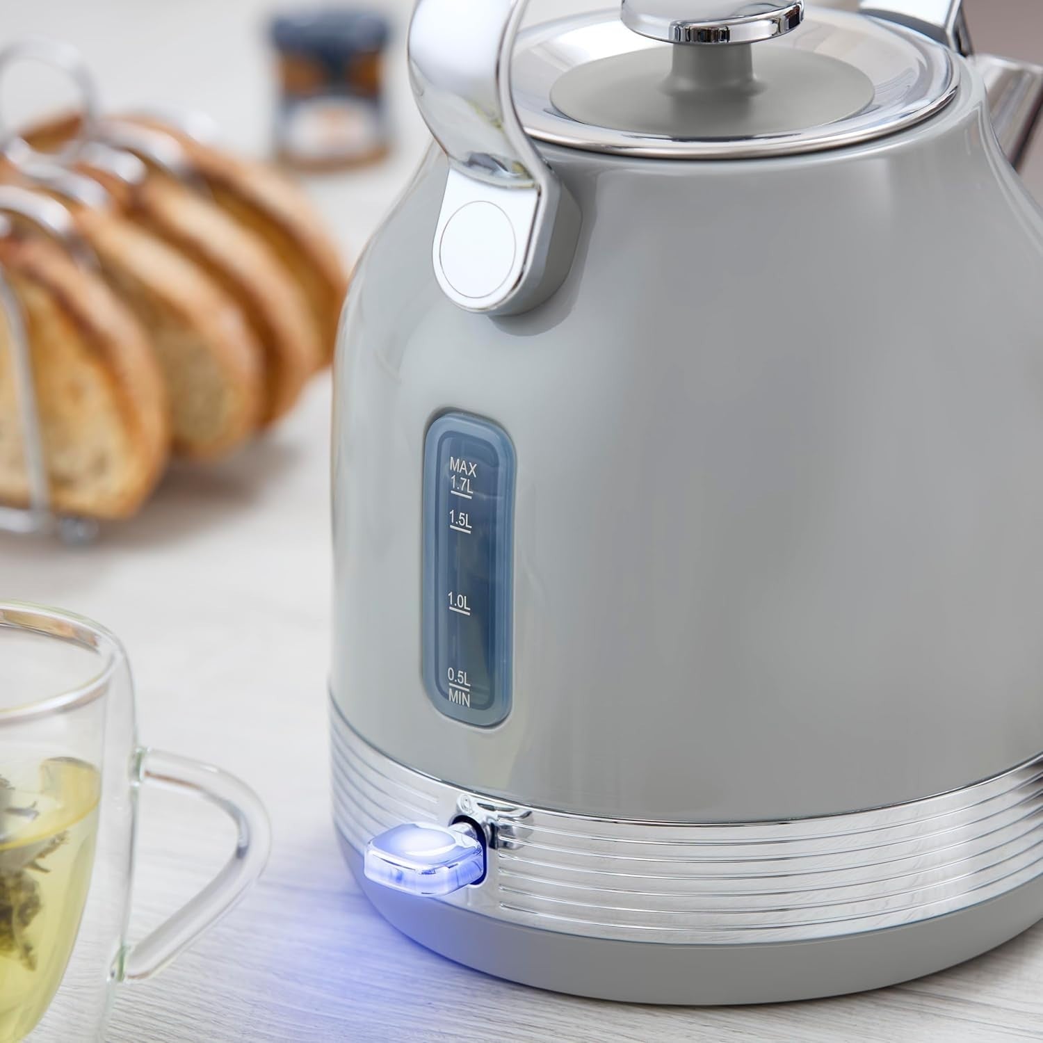 Swan Retro Revive Grey Stovetop Design Kettle 2 Slice Toaster Microwave Bundle7