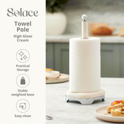 Swan Solace Cream Breadbin Canisters Kitchen Roll Holder Storage Set Chrome Trim3