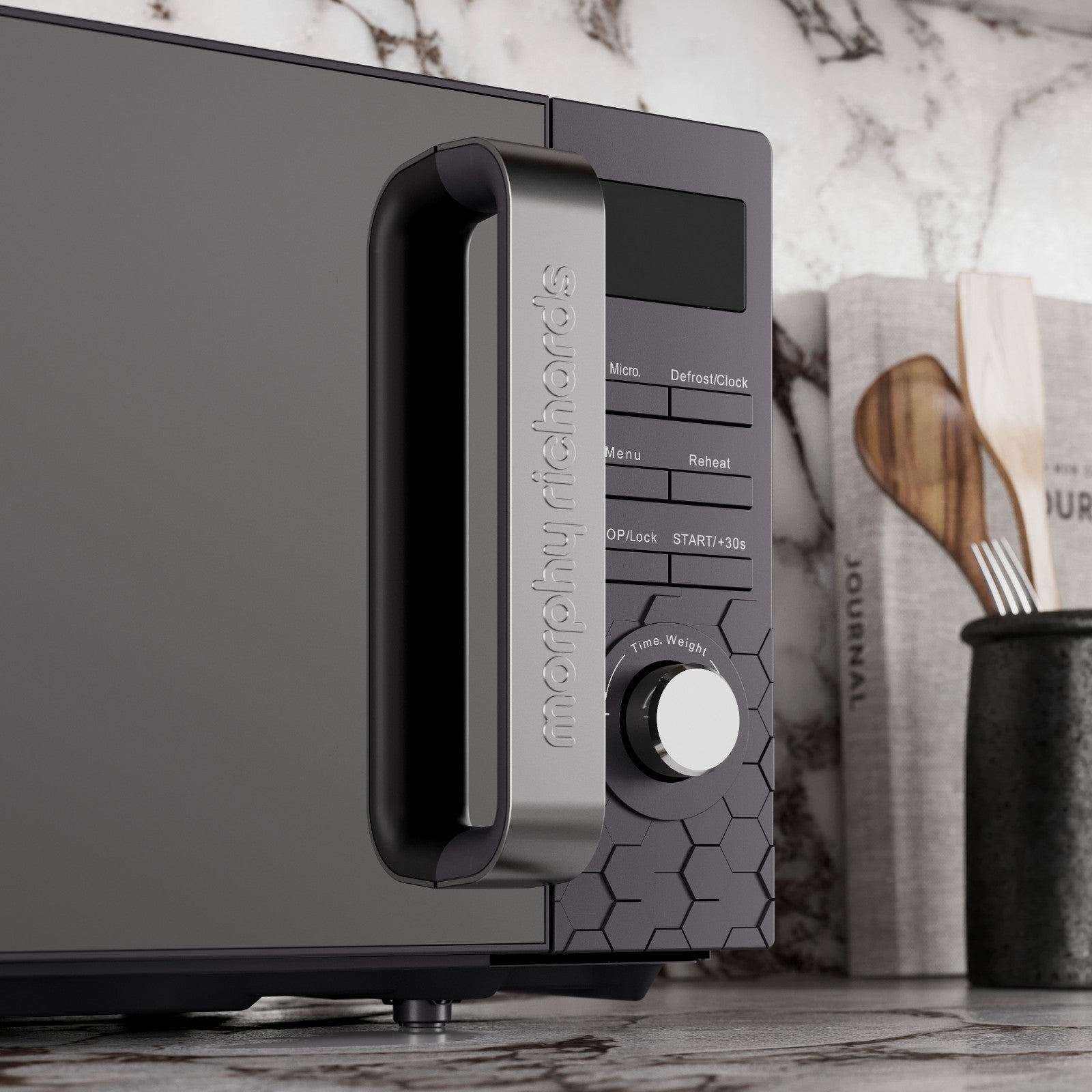 Morphy Richards Cassini Kettle Toaster Microwave Black Matching Kitchen Bundle7