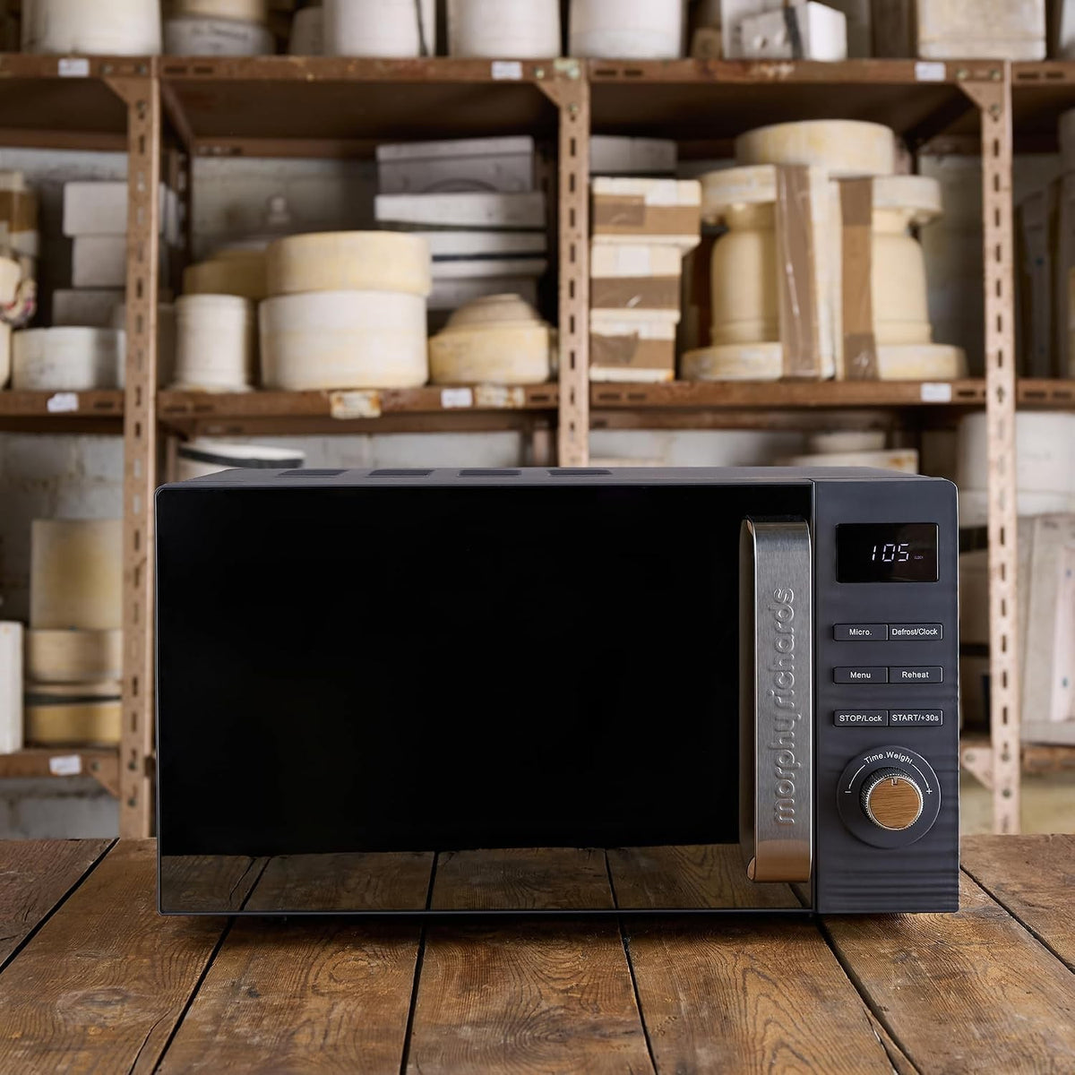 Morphy Richards Clay Flint Grey 20L 800W Digital Microwave 5120016