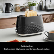 Morphy Richards Hive Black 1.5L 3KW Kettle & 2 Slice Toaster Matching Set2