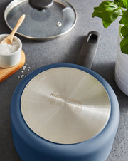 Morphy Richards 3 Piece Pan Set Navy Recycled Aluminium Saucepan Set 85900112