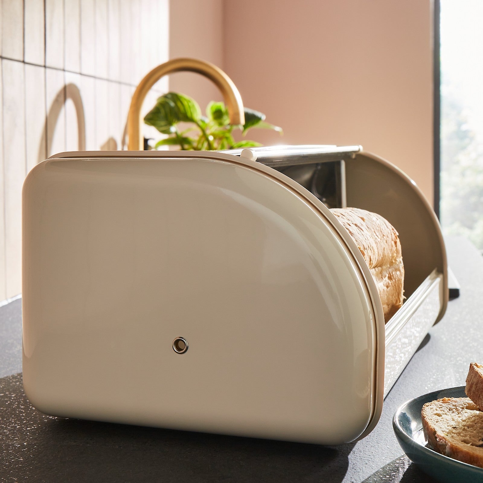 Morphy Richards Equip Bread Bin Cream Large 12L Capacity Kitchen Storage 8320013