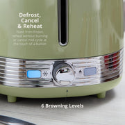 Swan Retro Revive Green Stovetop Design Kettle 2 Slice Toaster & Canisters Set7