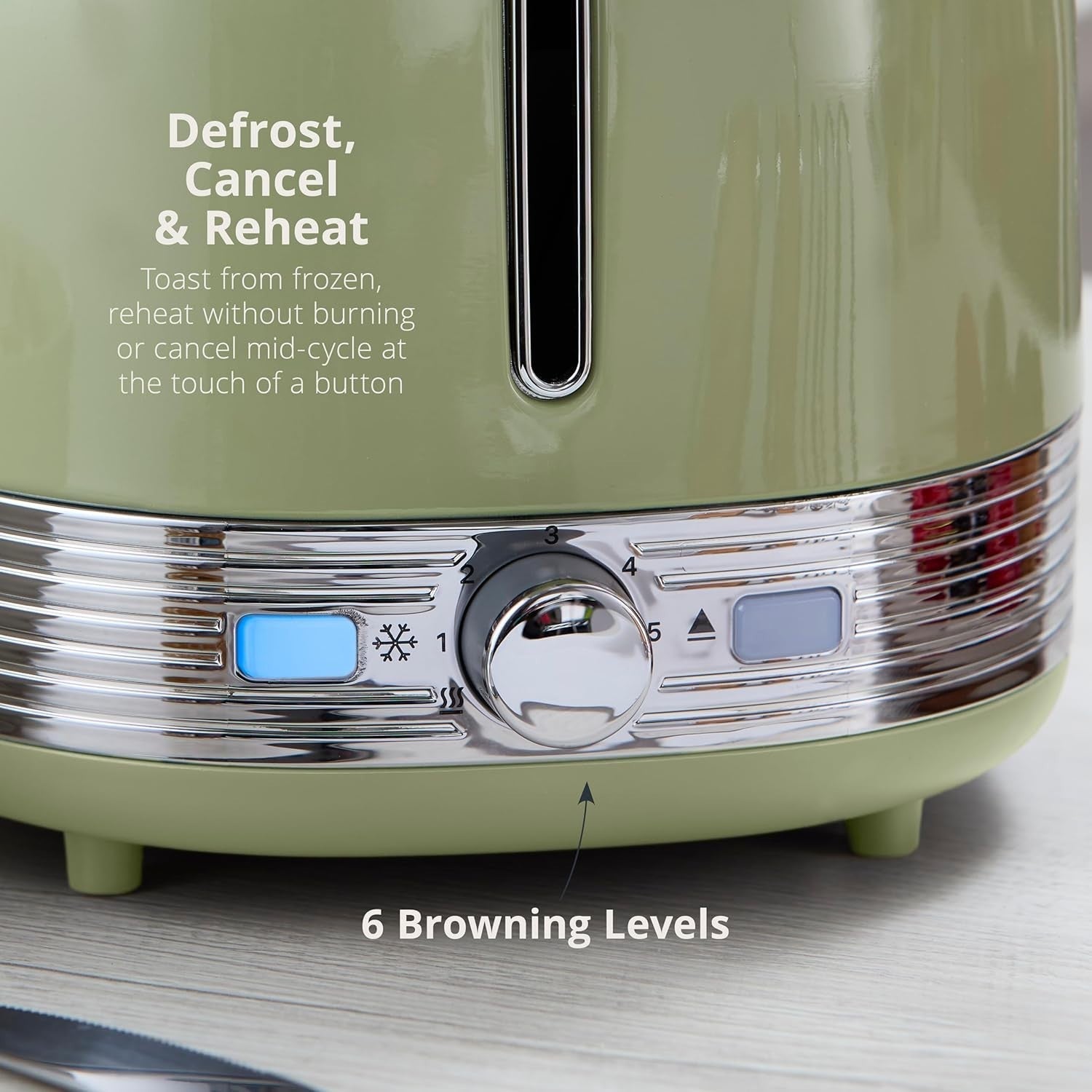 Swan Retro Revive Green Stovetop Design Kettle 2 Slice Toaster & Canisters Set7