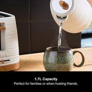 Morphy Richards Clay China White 1.7L 3KW Rapid Boil Jug Kettle 1031028