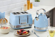 Swan Retro Revive Blue Stovetop Kettle Toaster Microwave Canisters Bundle Set5