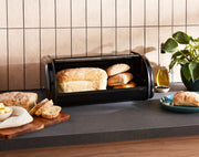 Morphy Richards Equip Bread Bin Black Large 12L Capacity Kitchen Storage 8320002