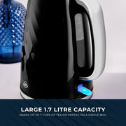 Swan Windsor Black Kettle Toaster Microwave Canisters Matching Kitchen Bundle17
