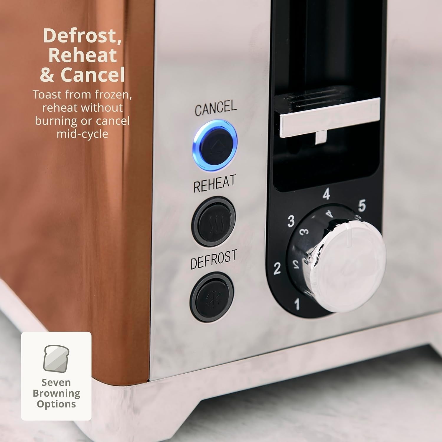 Swan Solace Copper 1.7L Kettle Rapid Boil High Gloss Finish & Chrome Trim6