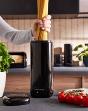 Morphy Richards Equip Kitchen Storage Canisters Set of 2 Large Canisters Black2