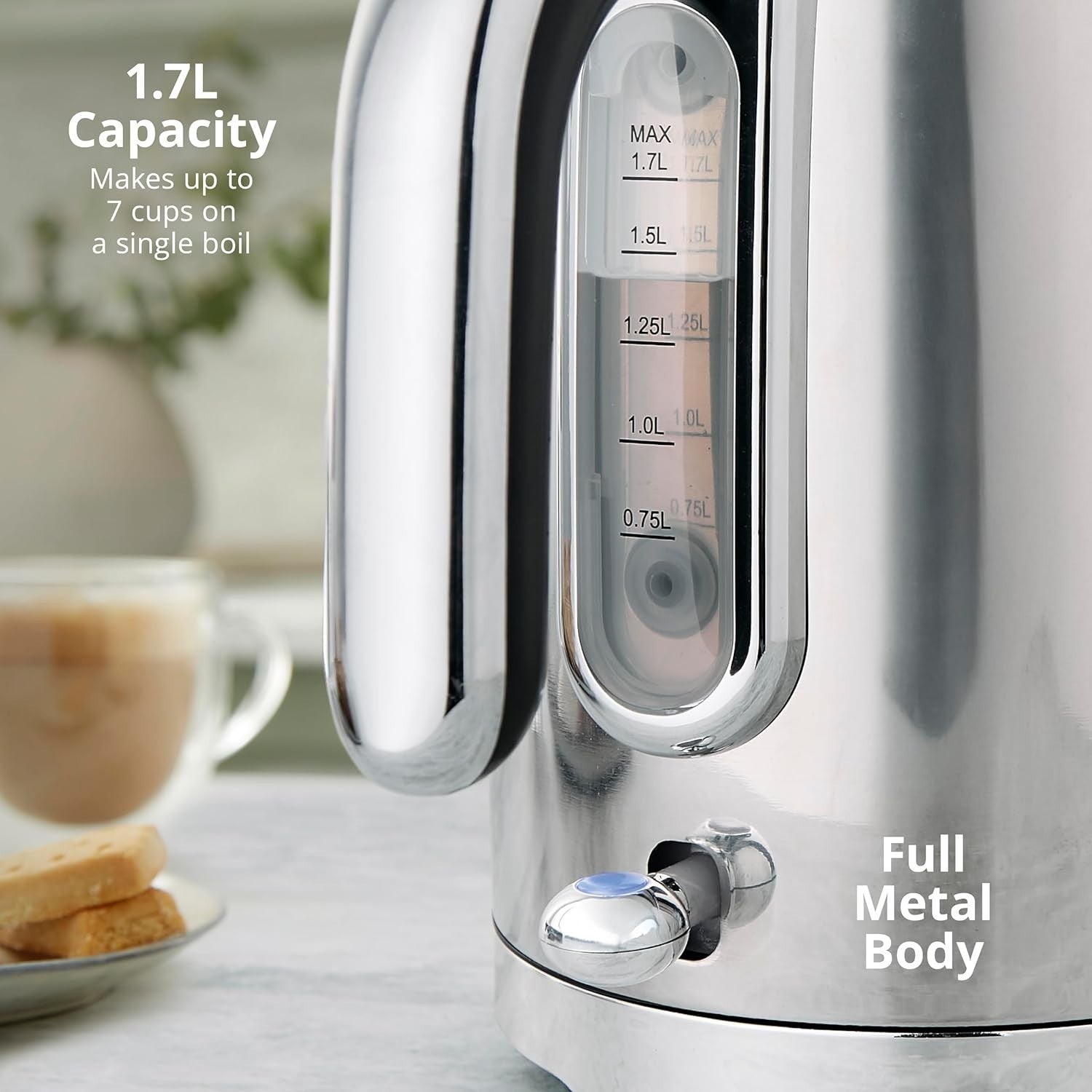 Swan Solace Stainless Steel Kettle & Toaster Silver Gloss Finish & Chrome Trim11