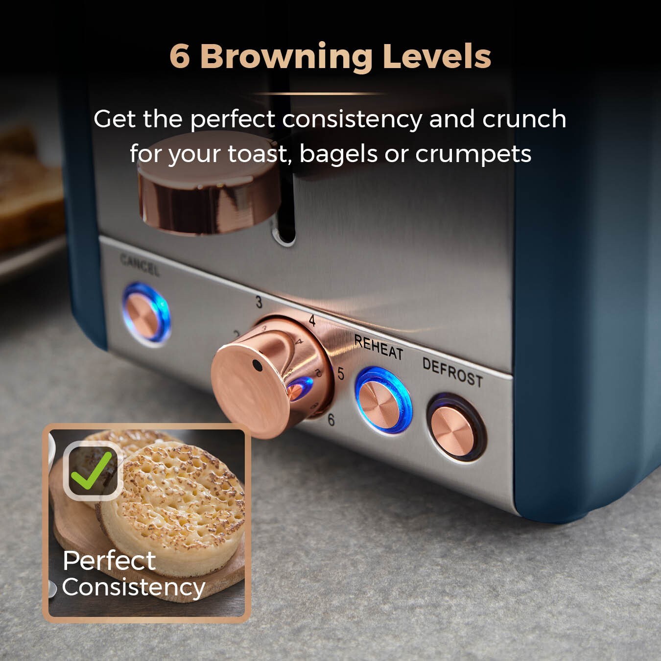 Tower Cavaletto Blue Kettle Toaster Microwave Breadbin Canisters Towel Pole Set19