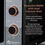 Tower Cavaletto Kettle, 4 Slice Toaster, Canisters, Towel Pole & Microwave Black9