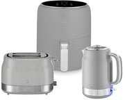 Swan Retro Grey Kitchen Set Kettle Toaster & 4.5L Digital Air Fryer Bundle Set0