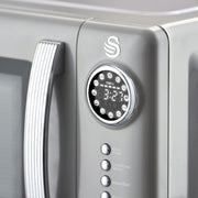 Swan Retro Revive Grey Stovetop Design Kettle 2 Slice Toaster Microwave Bundle8