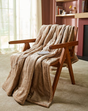 Morphy Richards EverCosy Electric Heated Throw Teddy Fleece Blanket Mocca Small6