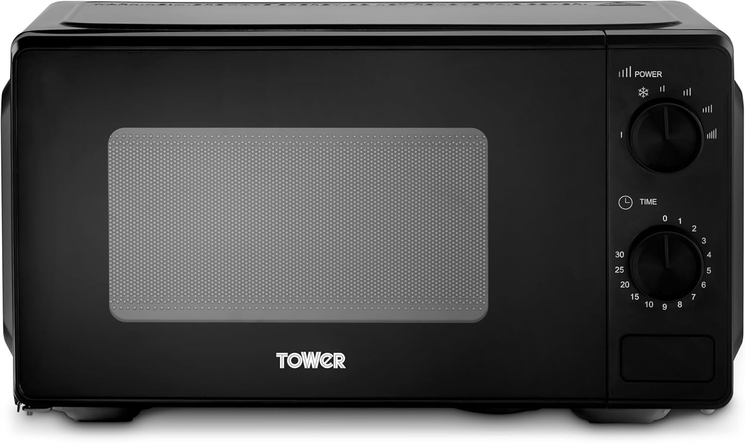 Tower Microwave Black 20L 800W 5 Power Levels Defrost Function T24044BLK6