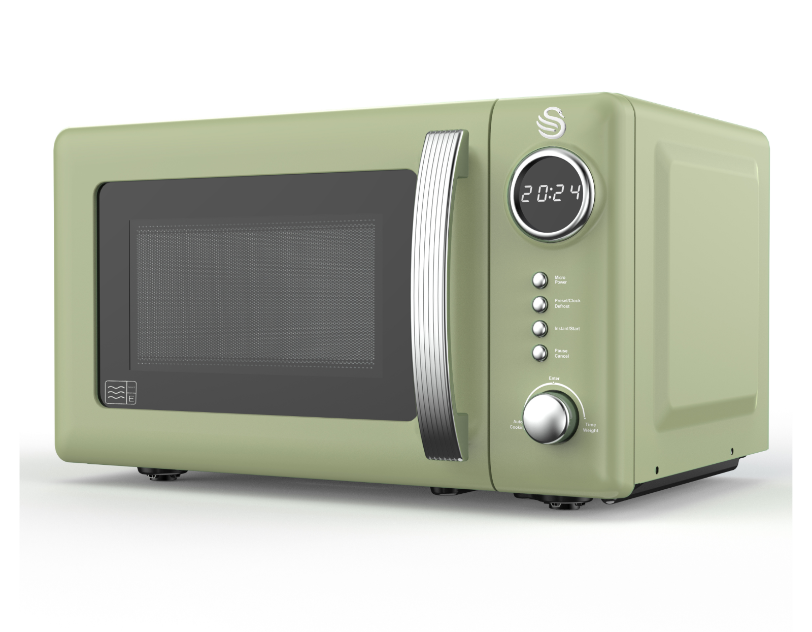 Swan Retro Revive Green Microwave 20L 800W Digital Microwave SM4425GRN0
