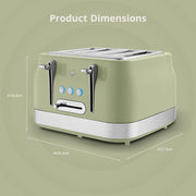 Swan Retro Revive Green Kettle  Toaster Microwave Set  Stovetop Design Kettle11